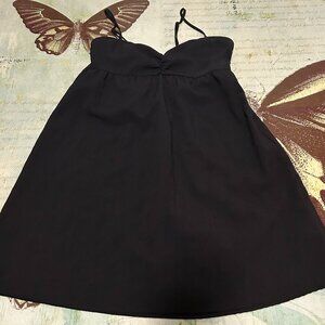 Black babydoll dress